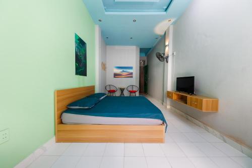 Postel nebo postele na pokoji v ubytování Twins Home