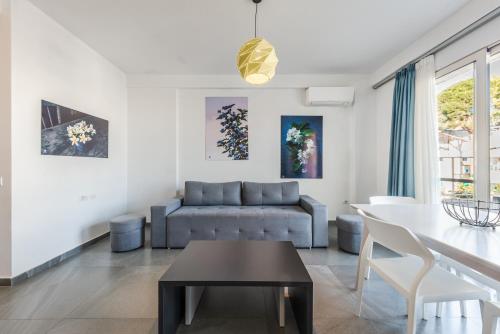 Ein Sitzbereich in der Unterkunft Apart Hotel Perla Resort Lalez Durres