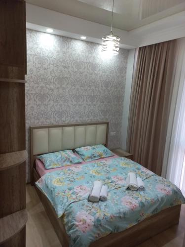 Postel nebo postele na pokoji v ubytování Marika apartment