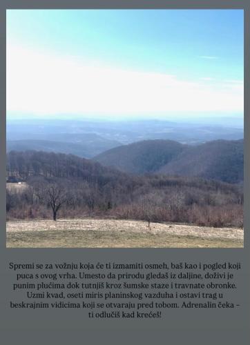 a view of a mountain with trees and hills at Kuca za odmor Marjanovic in Gornji Milanovac