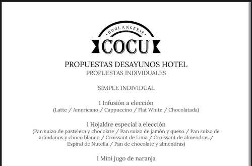 a label for a restaurant with a text box at Live Soho Boutique Apartments Palermo Soho in Buenos Aires