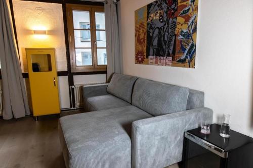 Χώρος καθιστικού στο Rheinstream Guesthouse Basel