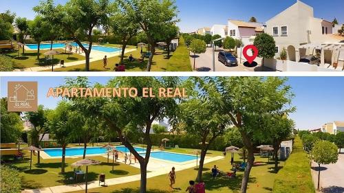 Bazén v ubytovaní Apartamento EL REAL - Espartinas - SEVILLA alebo v jeho blízkosti