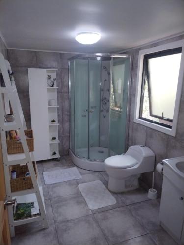 Koupelna v ubytování Cabaña Condominio Don Martin Chillán