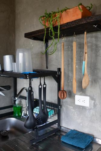 Kuchyň nebo kuchyňský kout v ubytování Naturaleza, Descanso y Fogata, Casa de Campo Romeros