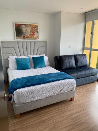Postel nebo postele na pokoji v ubytování Luxury apartment 1 A club house