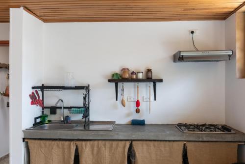 Dapur atau dapur kecil di Fogata Naturaleza y Descanso, Casa de Campo Eucaliptos