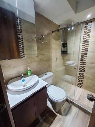 Koupelna v ubytování Amoblado Norte oncológico CTIC