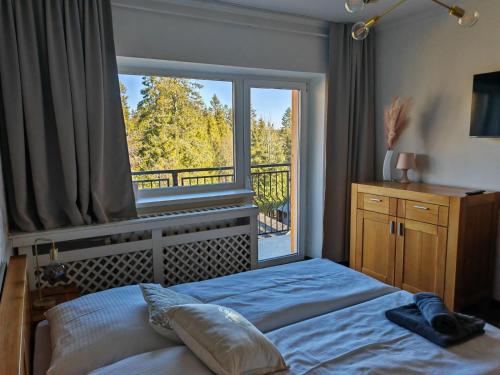 Postel nebo postele na pokoji v ubytování Apartmán Stella, Vysoké Tatry