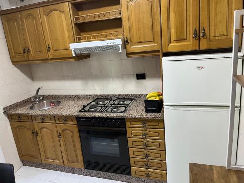 Kuchyň nebo kuchyňský kout v ubytování Piso Artur III UNIVERSIDAD