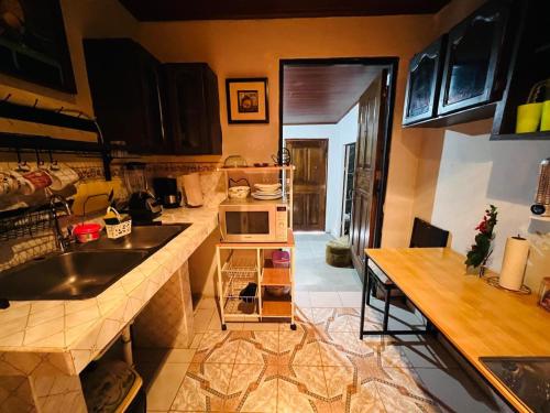 Kuchyň nebo kuchyňský kout v ubytování Apartamento Colina Verde
