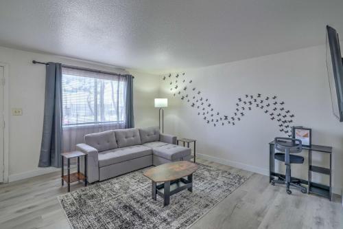 a living room with a couch and a table at Vegas Getaway Near Strip! Sleeps 6! in Las Vegas