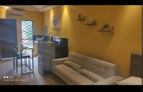 Kuchyň nebo kuchyňský kout v ubytování Apartamento en David