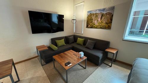 Χώρος καθιστικού στο ANUIES Valle de Bravo HOTEL y CONVENCIONES