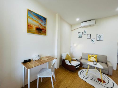 Posezení v ubytování Lanni House