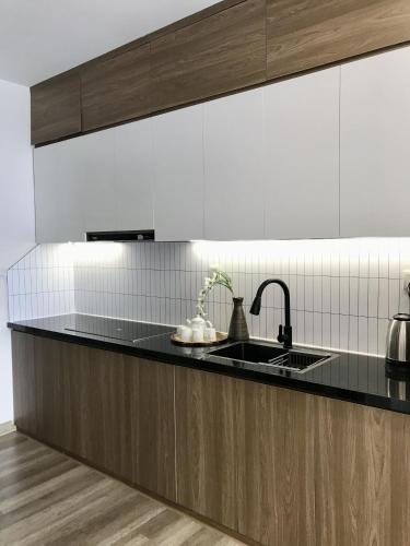Dapur atau dapur kecil di Sol Forest Ecopark Apartments