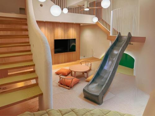 TV a/nebo společenská místnost v ubytování Hotel New Wakasa