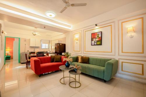 Χώρος καθιστικού στο Affcasa Apartments