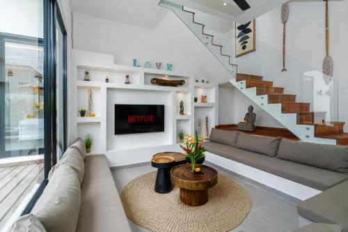 Χώρος καθιστικού στο Villa Tiwi in Nyanyi - Walking Distance to the Beach