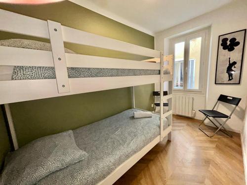 Posteľ alebo postele v izbe v ubytovaní Chez Antho T4 - appartement moderne en plein cœur du Panier proche Vieux Port