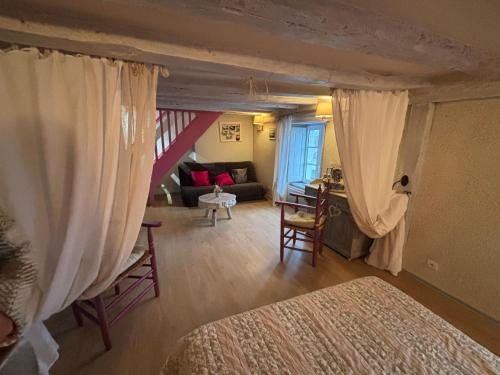Postel nebo postele na pokoji v ubytování Toue de Loire