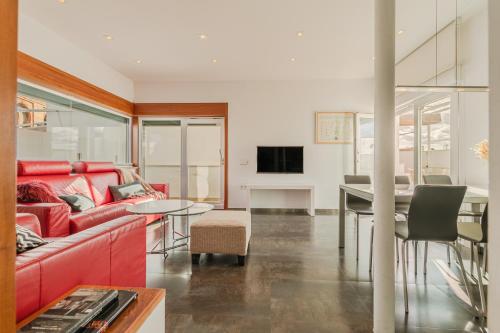 TV a/nebo společenská místnost v ubytování Stay Unique Apartments Eslava Pet Friendly