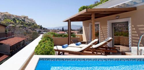 Bazén v ubytování Electra Palace Athens nebo v jeho okolí