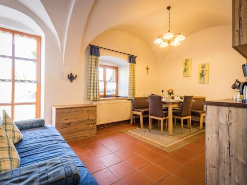Χώρος καθιστικού στο Urlaub am Regen – Ferienhof Dirnberger