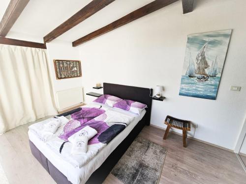 Postel nebo postele na pokoji v ubytování Molnar Resort Villa Mimoza & Apartment Nea