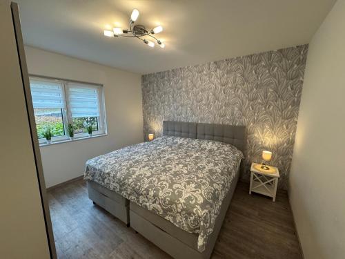 Postel nebo postele na pokoji v ubytování Ferienwohnung Bachmann