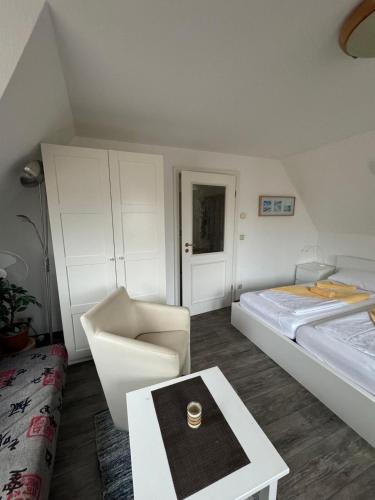 Una cama o camas en una habitación de Apartment Seemannsruh