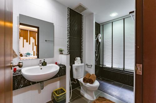 Koupelna v ubytování Baan PromTel ,Villa close to Nimman, Resort Pool
