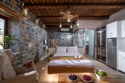 Η κουζίνα ή μικρή κουζίνα στο Lotzetta Suites by Estia