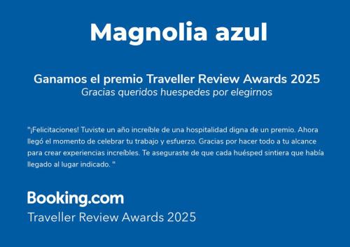 a screenshot of a webpage of the magnoliaagencyagencyagency travel review awards website at Magnolia azul in Federación