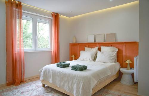 Postel nebo postele na pokoji v ubytování Cosy T2 proche du centre de Mulhouse