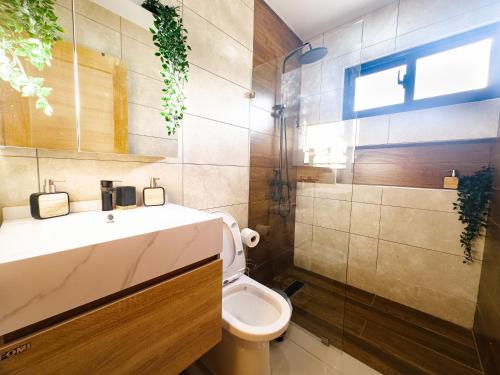 Ванная комната в Comfortable Apartamento en el Centro de Punta Cana