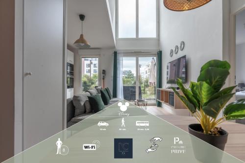 Disneyland-Paris 8 pers, 2 parking, wifi