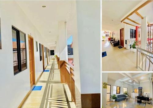 a collage of photos of a house at Mgf Franz Pension House in Bogo