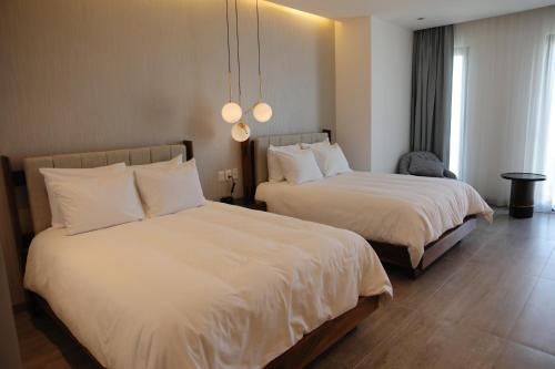 Hotel Dubleにあるベッド