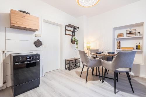Η κουζίνα ή μικρή κουζίνα στο Haus Lahnblick Bleser Appartements