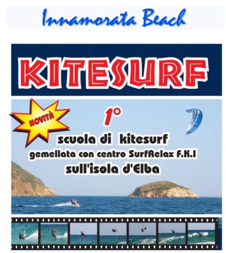 a flyer for a beach resort with a picture of the ocean at Casa Elisio OG Innamorata, Elba in Palazzo