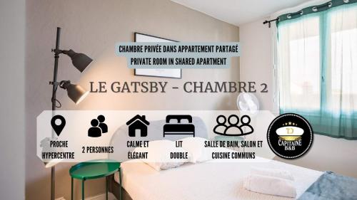Le Gatsby - Chambre 2 - Prox Hypercentre