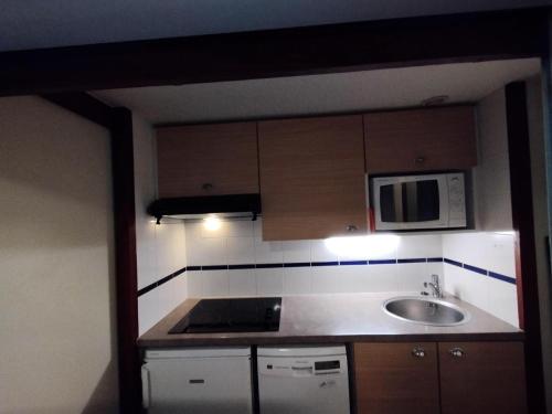 Dapur atau dapur kecil di Résidence Port du Crouesty - maeva Home - Appartement 2 pièces 4 personnes - Budget MAE-2811
