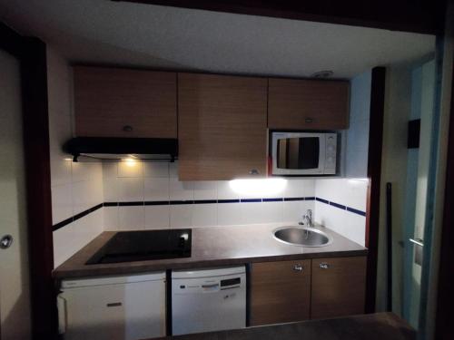 Dapur atau dapur kecil di Résidence Port du Crouesty - maeva Home - Appartement 2 pièces 4 personnes - Budget MAE-2811