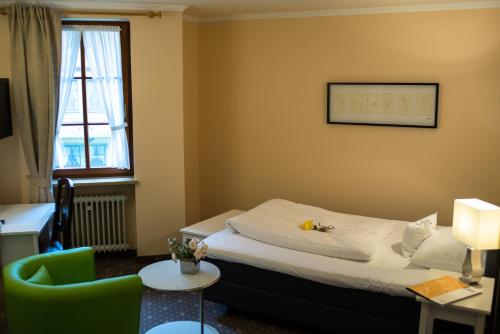 Postel nebo postele na pokoji v ubytování Hotel Leicht