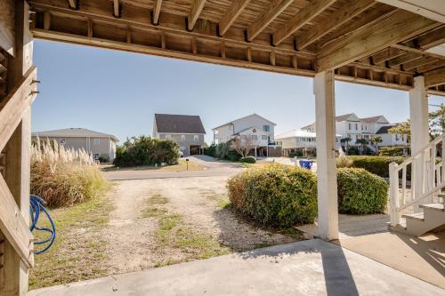 a view from the porch of a house at Lily's Pad in Oak Island