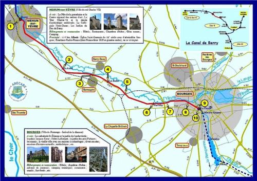 a map of the niagara parks attractions at Hôtel Le Saint Amand in Saint-Amand-Montrond