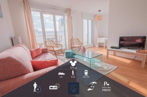 *Disneyland-Paris* 8 pers, Wifi, 2 parkings