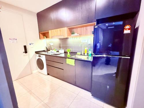 Kuchyň nebo kuchyňský kout v ubytování Axon Residence Bukit Bintang By Lux Stay KLCC Pavillion