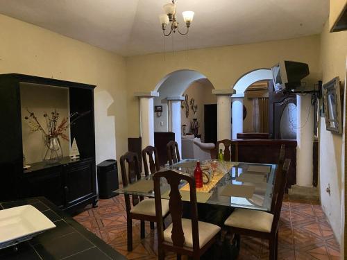 Χώρος καθιστικού στο Casa del bosque